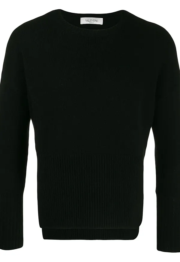 Valentino VLTN jacquardstickad tröja - Svart
