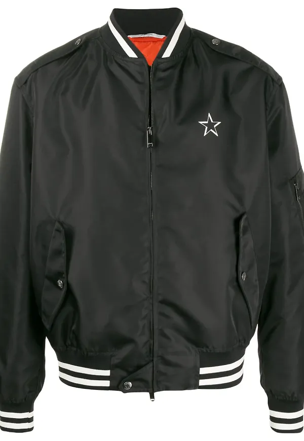Valentino VLTN STAR bomberjacka - Svart