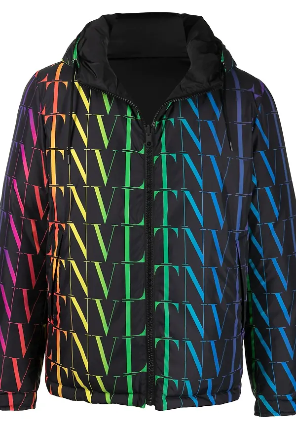 Valentino VLTN Times vändbar dunjacka - Svart