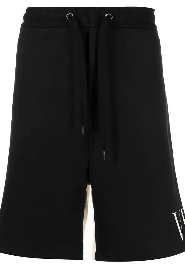 Valentino VLTN tvåfärgade träningsshorts - Svart