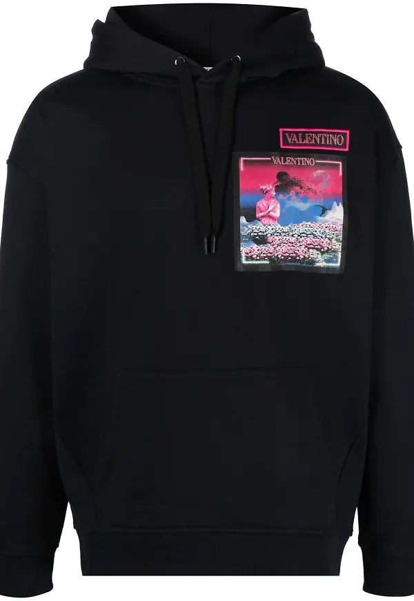 Valentino Water Sky hoodie - Svart