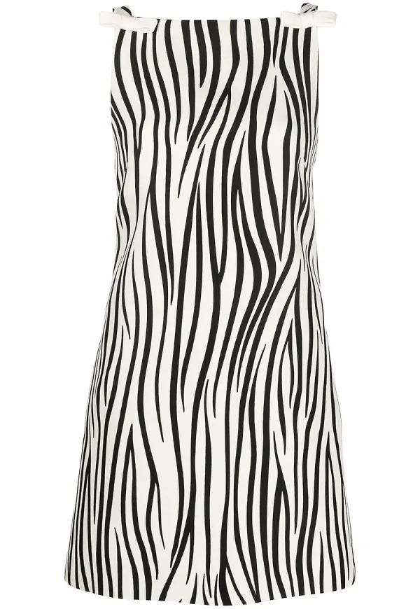 Valentino Zebra 1966 miniklänning - Neutral