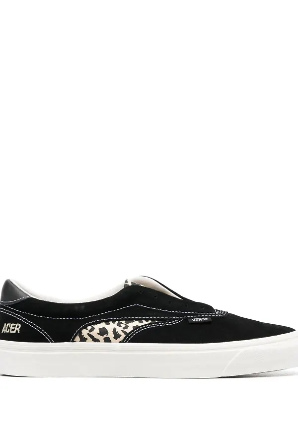Vans Acer leopardmönstrade sneakers - Svart