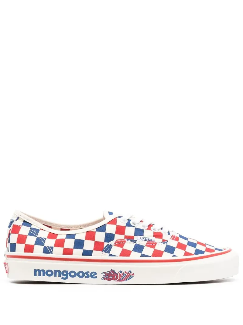 Vans Authentic rutiga sneakers - Röd