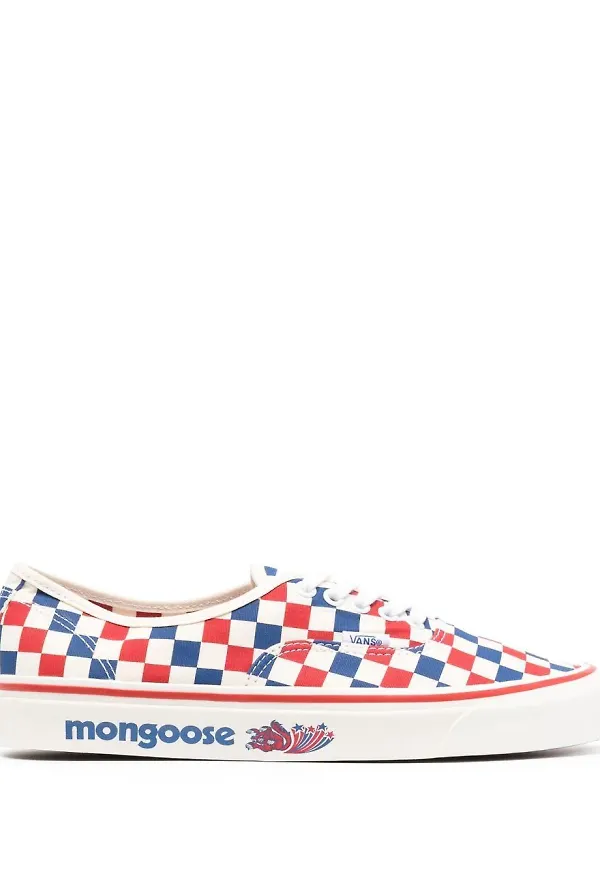 Vans Authentic rutiga sneakers - Röd