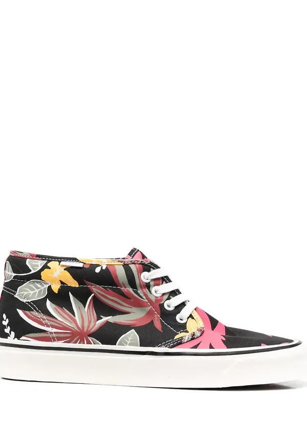 Vans blommiga träningsskor - Svart