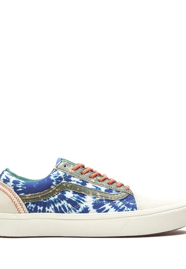Vans Comfycush Old Skool batikmönstrade sneakers - Blå