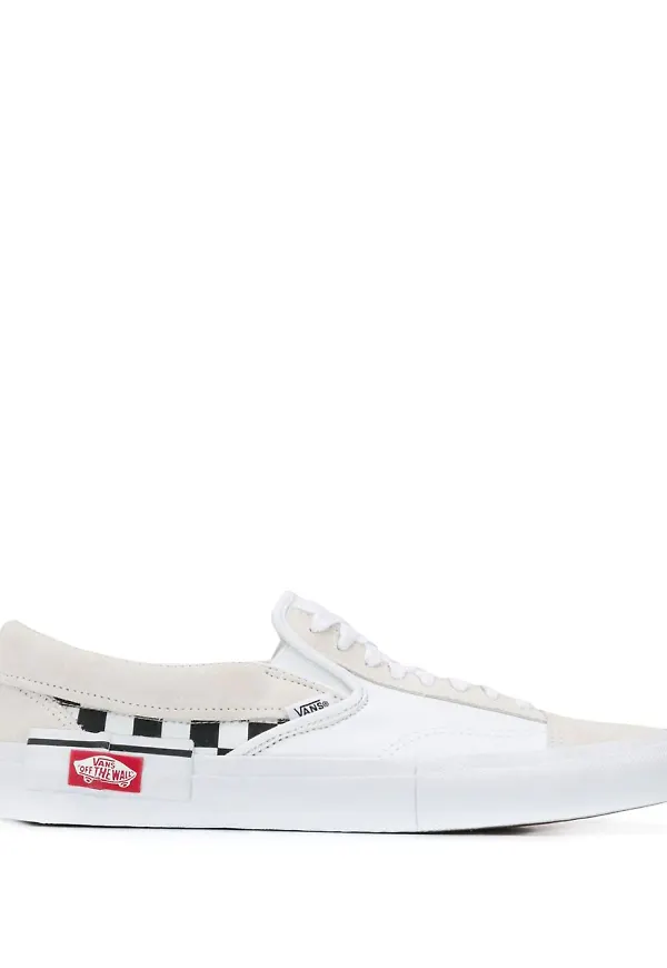Vans Cut and Paste slip on-sneakers - Vit