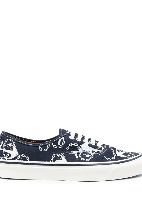 Vans klassiska låga sneakers med ankare - Blå
