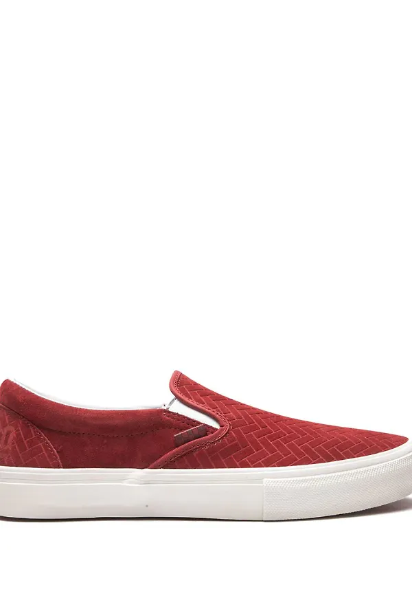 Vans klassiska slip on-sneakers - Röd