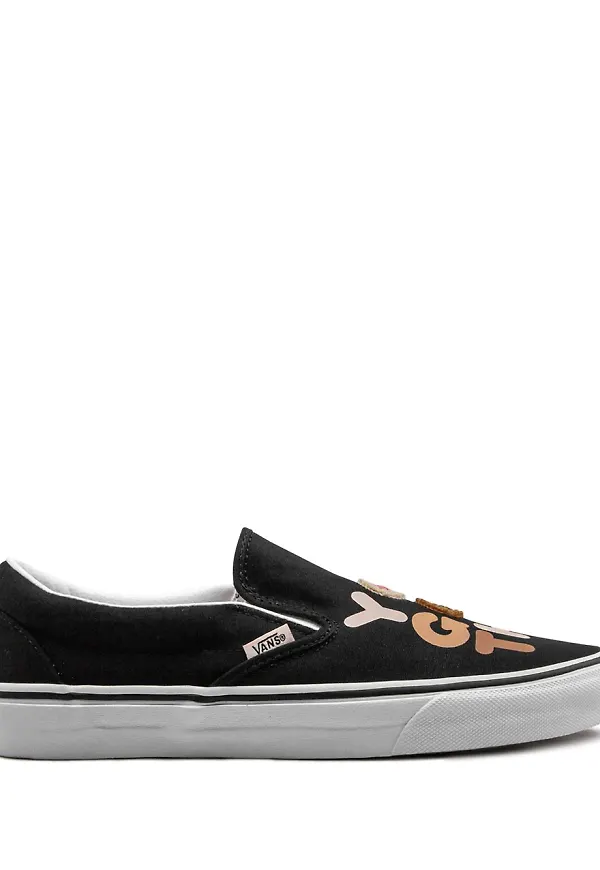 Vans klassiska slip on-sneakers - Svart
