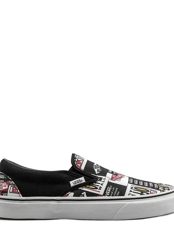 Vans klassiska slip on-sneakers - Svart