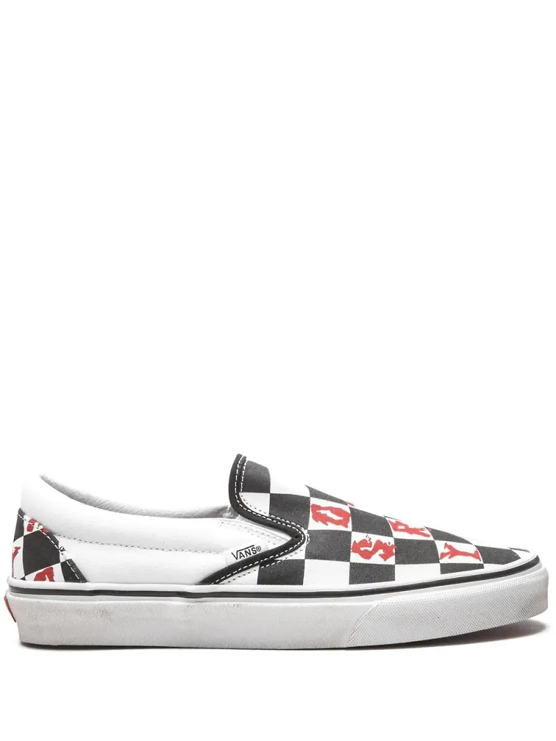 Vans klassiska slip on-sneakers - Vit