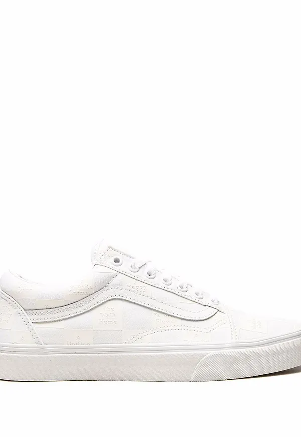 Vans Old Skool Checkerboard sneakers - Vit