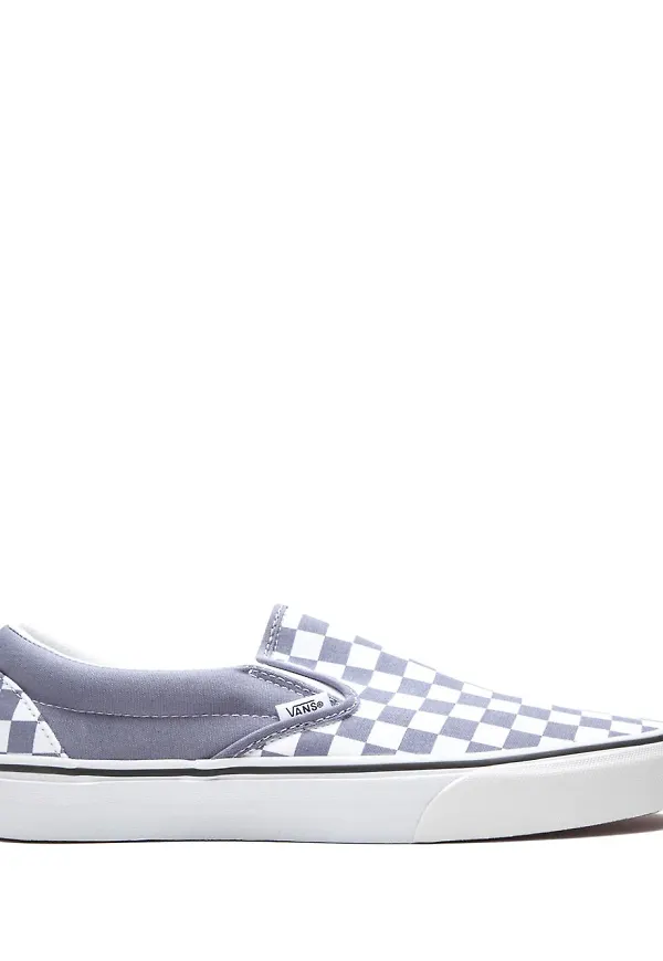 Vans rutiga slip on-sneakers - Blå
