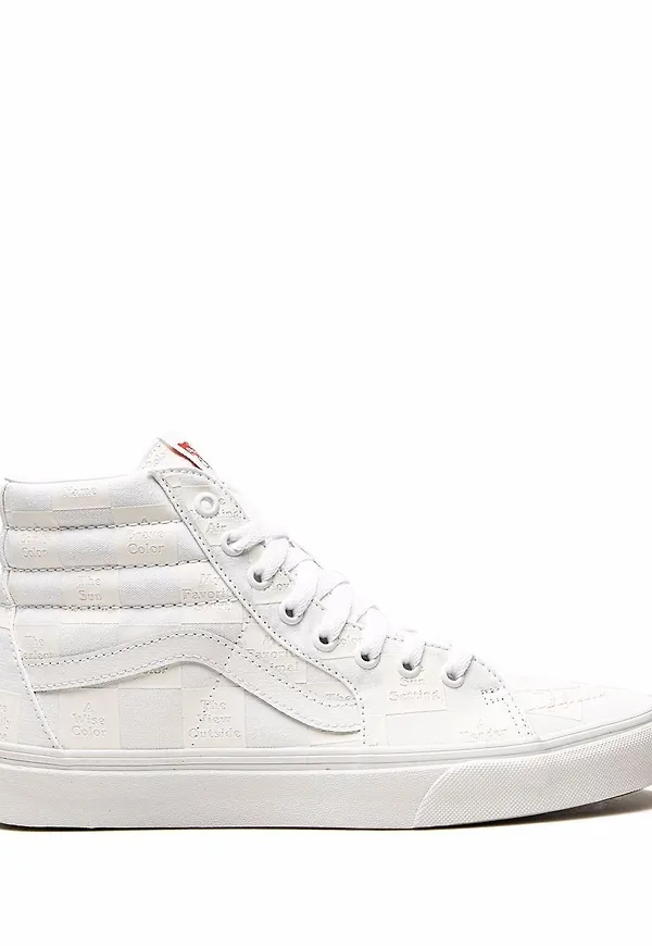 Vans SK8-Hi Checkerboard sneakers - Vit
