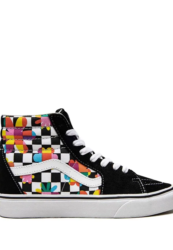 Vans SK8-Hi rutiga sneakers - Svart