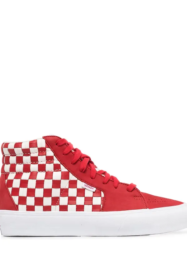 Vans Style 38 rutiga sneakers - Röd