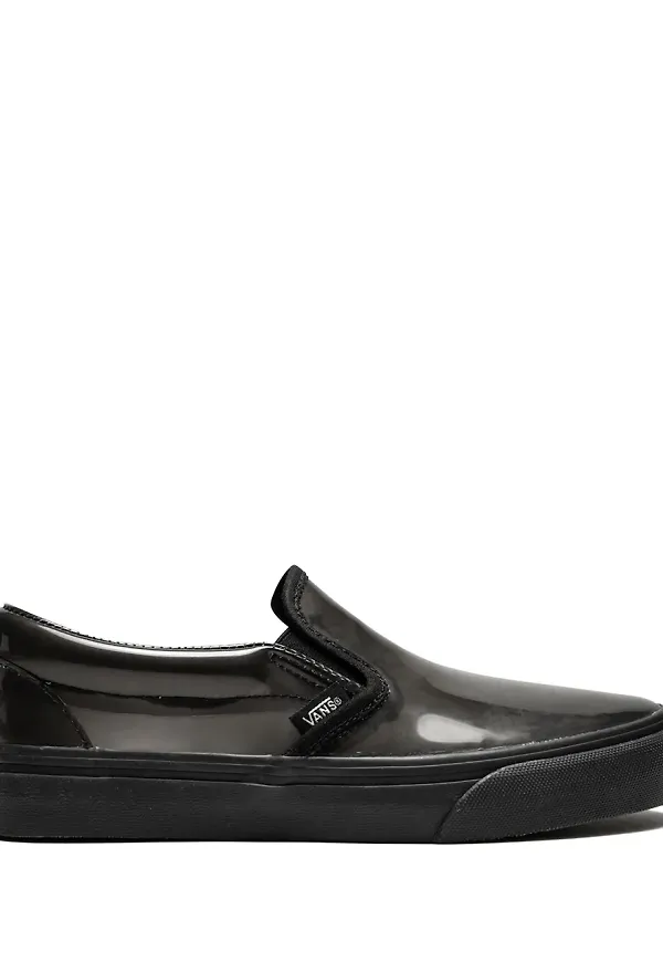 Vans transparenta slip on-sneakers - Svart