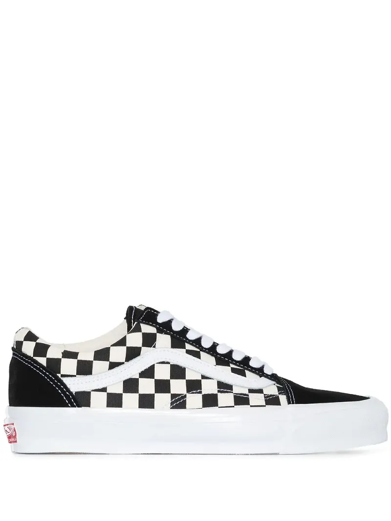 Vans UA OG Old Skool rutiga sneakers - Svart