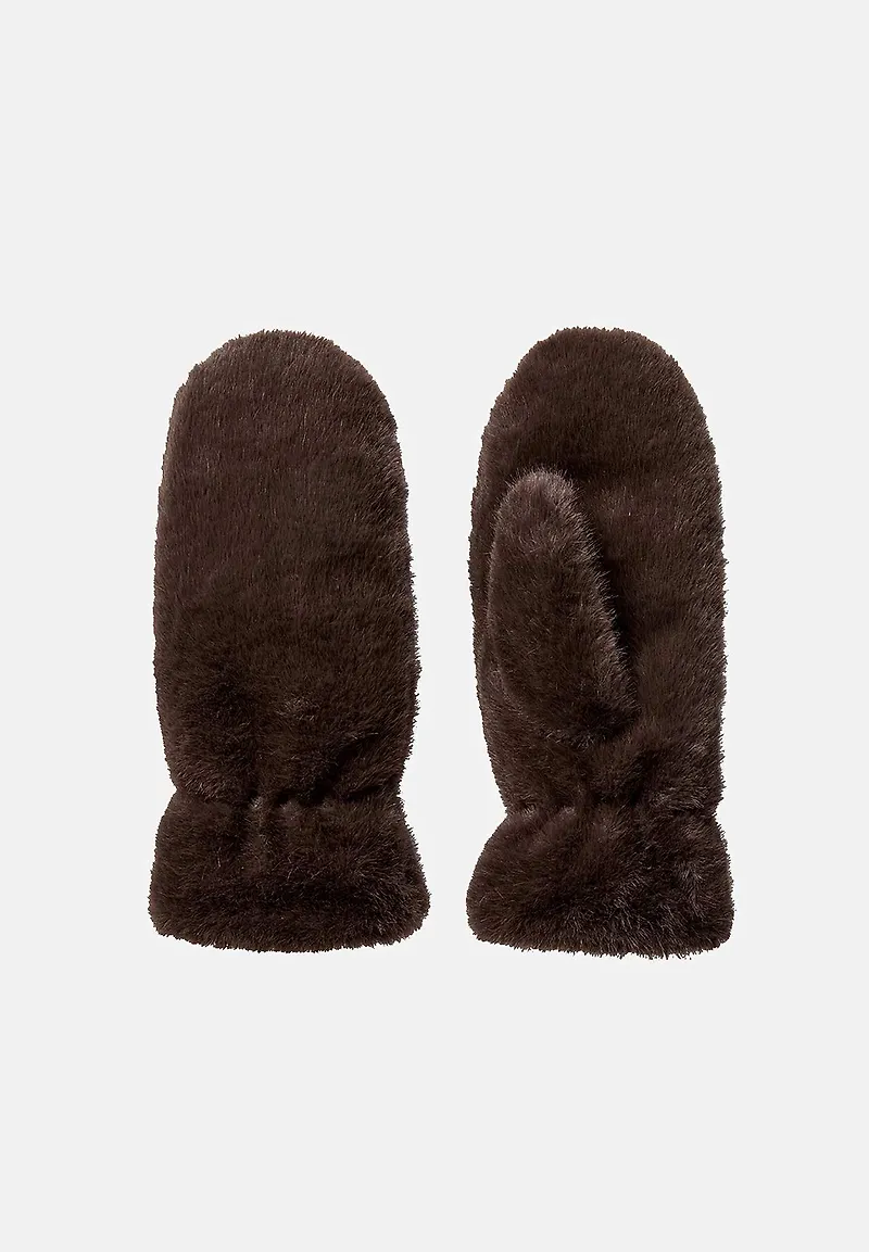 Damvante i mjuk fuskpäls