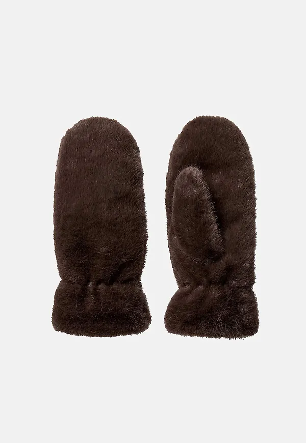 Damvante i mjuk fuskpäls