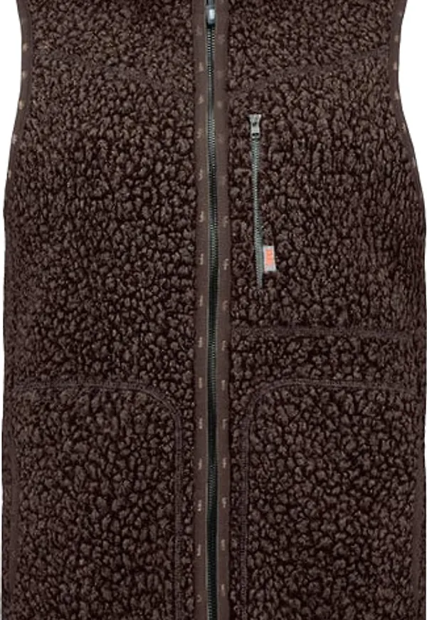 Varg Women's Vargön Fat Wool Vest Dark Chocolate Brown