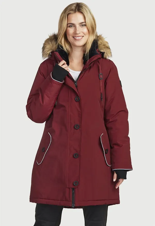 Varmfodrad, vattenavvisande parkas