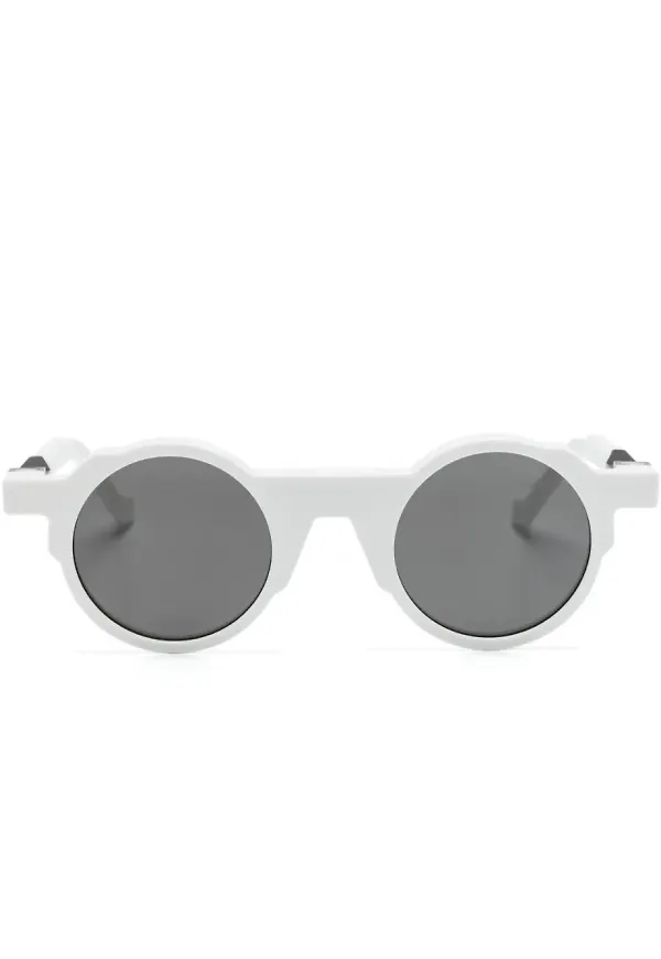 VAVA Eyewear BL0002 runda solglasögon - Vit