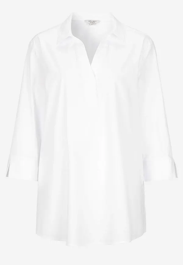 Vävd tunika i poplin