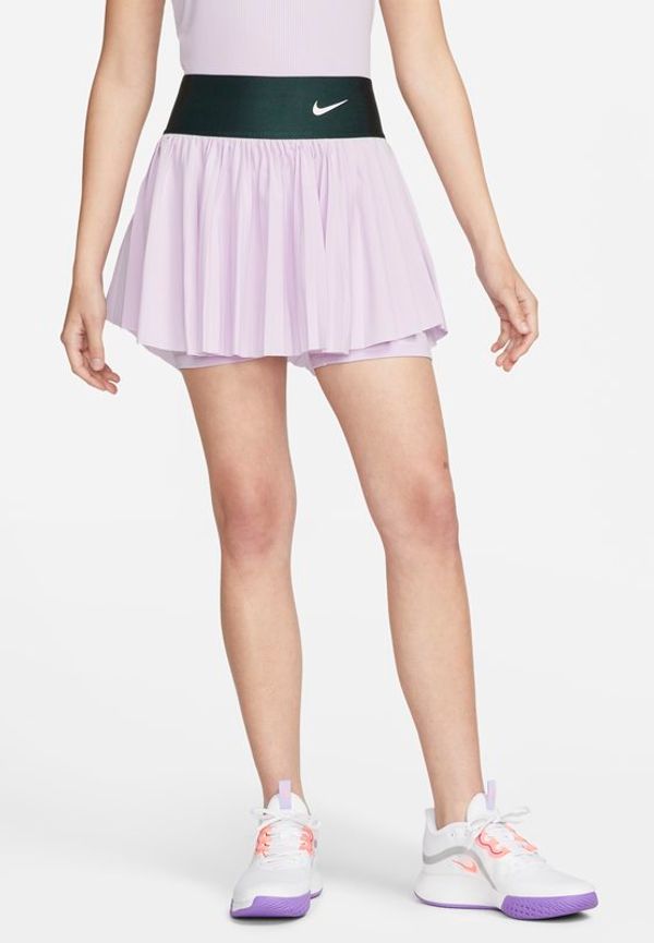 Veckad tenniskjol NikeCourt Dri-FIT Advantage för kvinnor - Lila