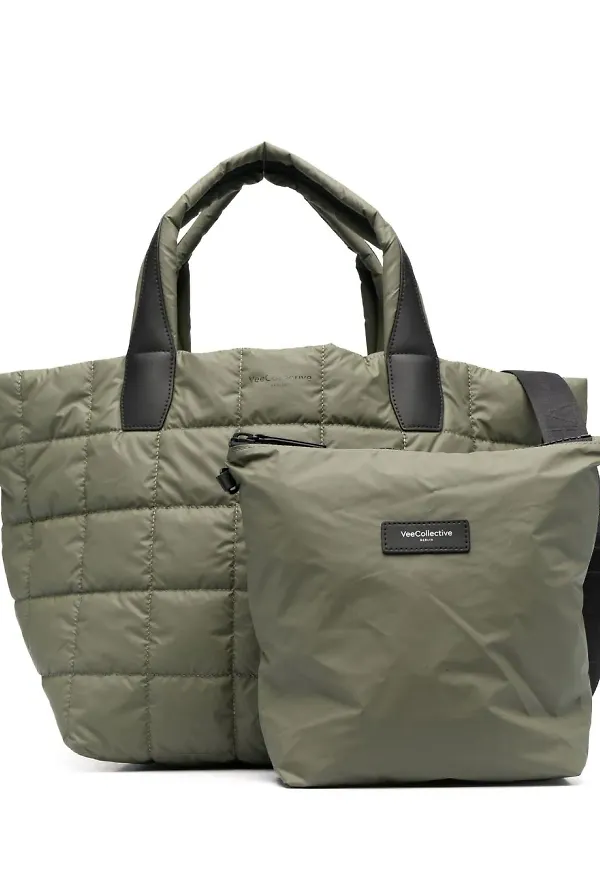 VeeCollective quiltad totebag - Grön