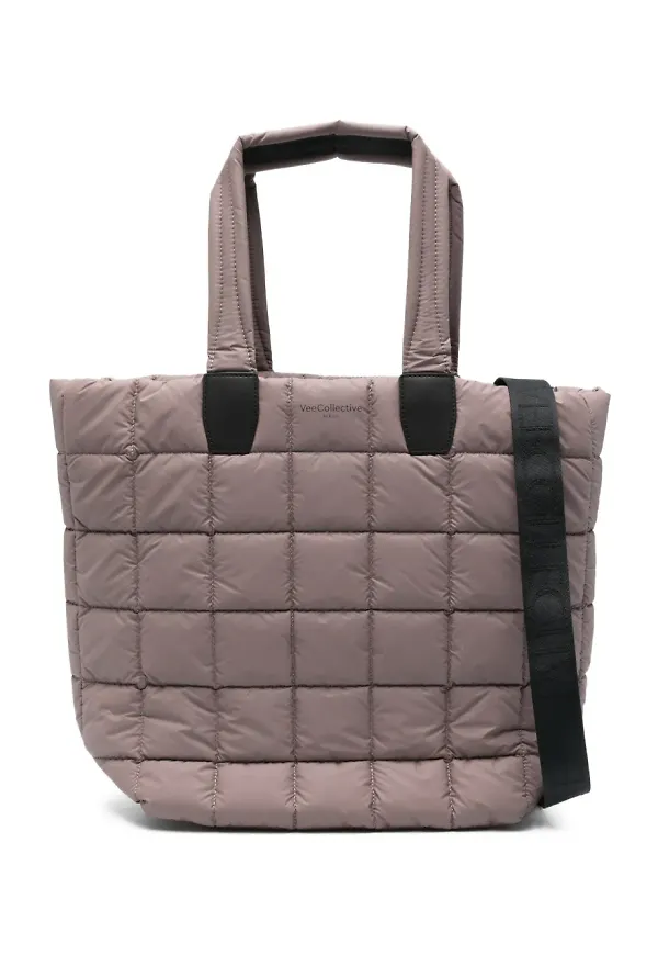 VeeCollective shopper Porter totebag med quiltad design - Brun