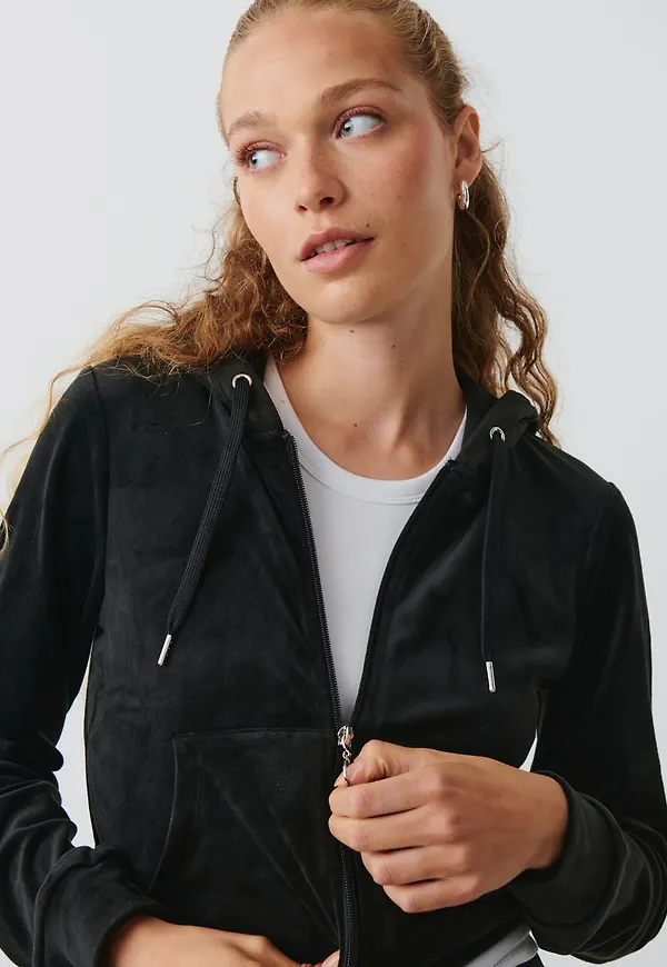Velour hoodie