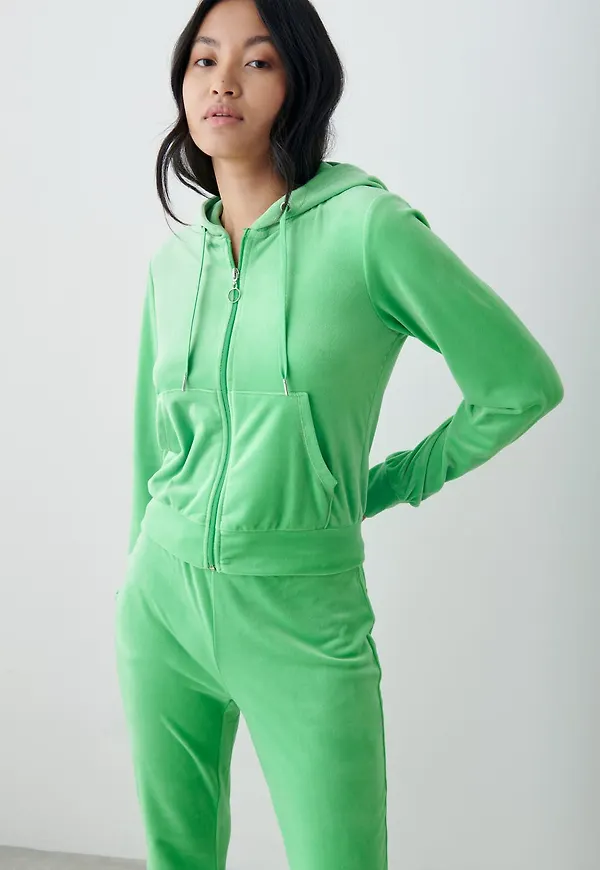 Velour hoodie