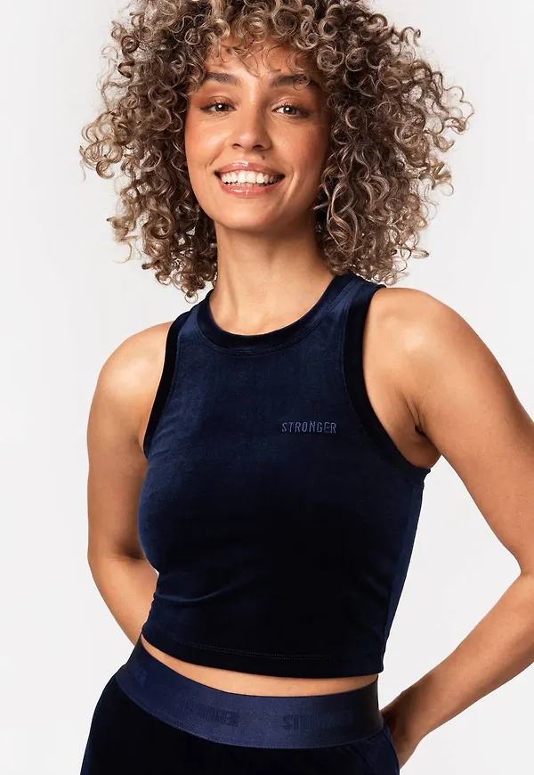 Velvet Crop Top
