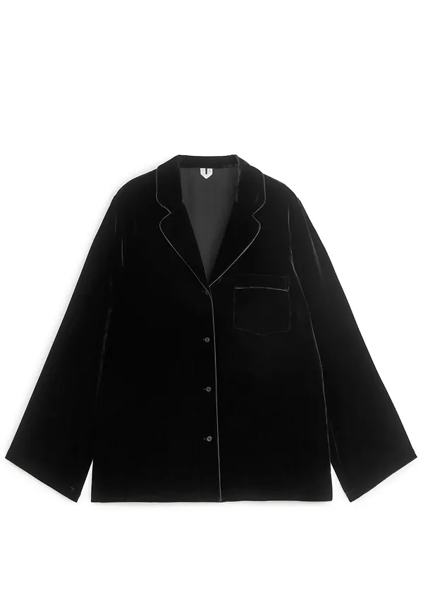 Velvet Shirt - Black