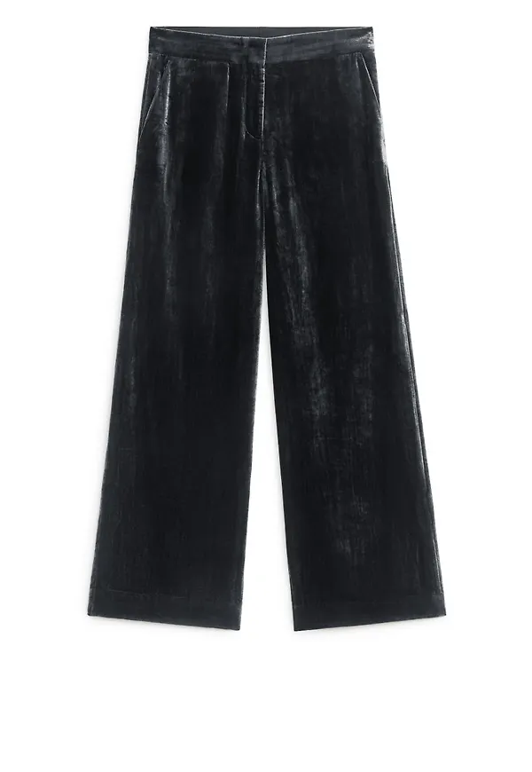 Velvet Trousers - Black