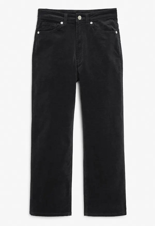 Velvet trousers - Black