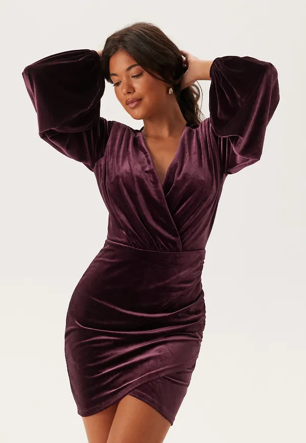 Velvet Wrap Dress