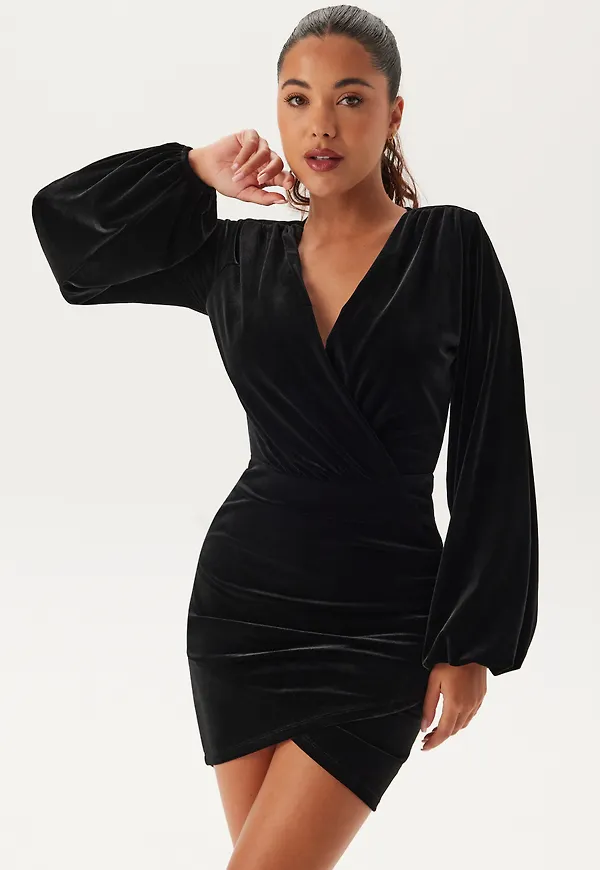 Velvet Wrap Dress