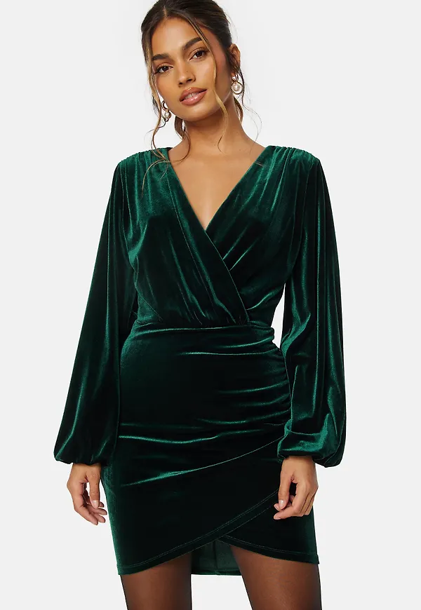 Velvet Wrap Dress
