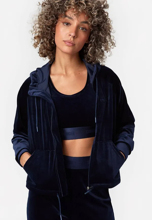 Velvet Zip Hoodie