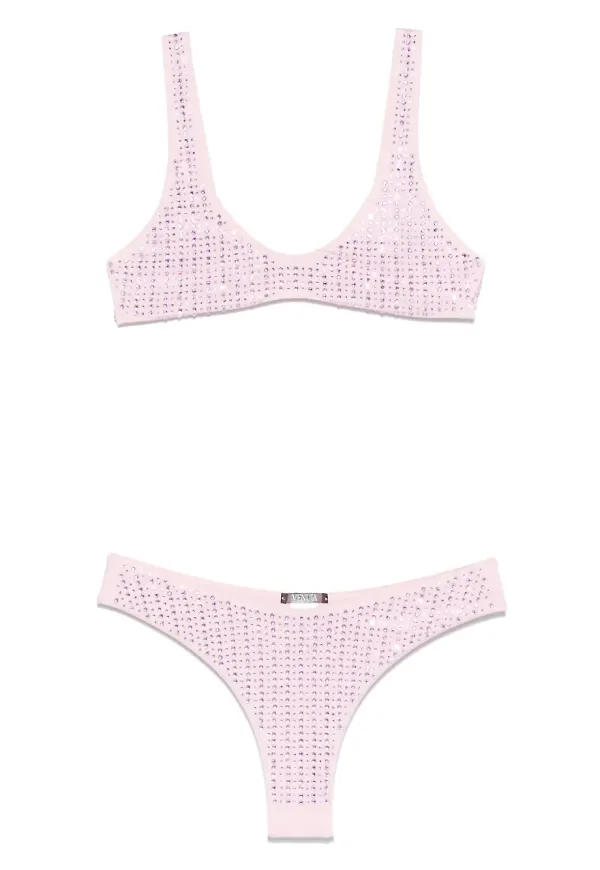 VENUJA strassprydd bikiniöverdel - Rosa