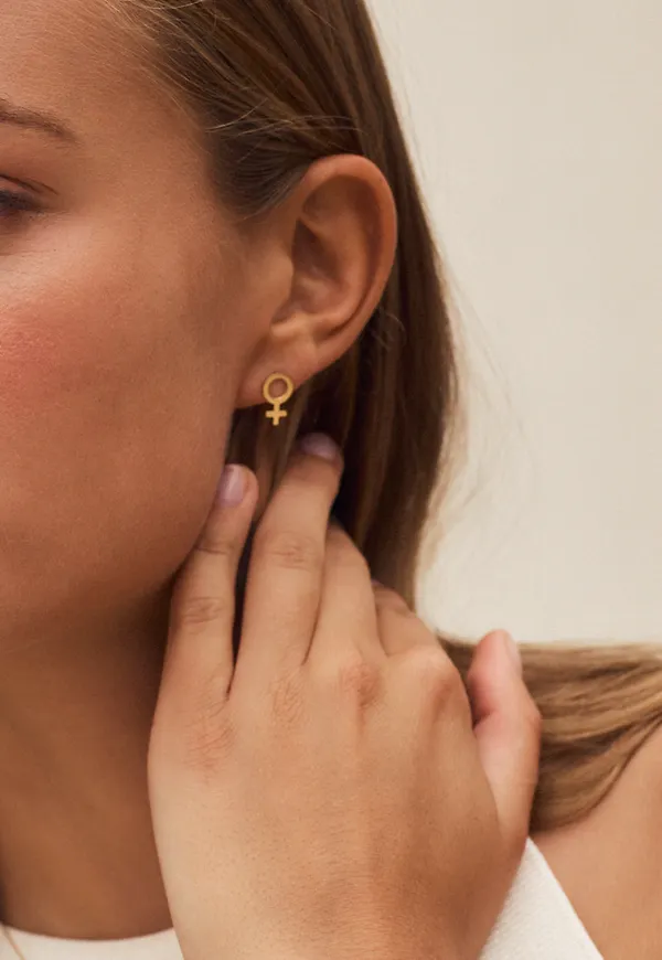 Venus studs gold