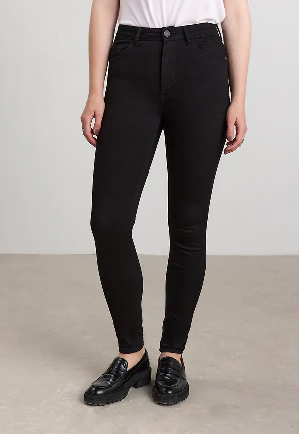 VERA smala jeans med hög midja