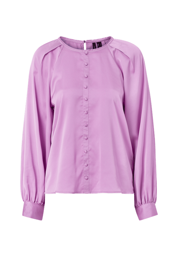 Vero Moda - Blus vmBilli L/S Button Top - Lila