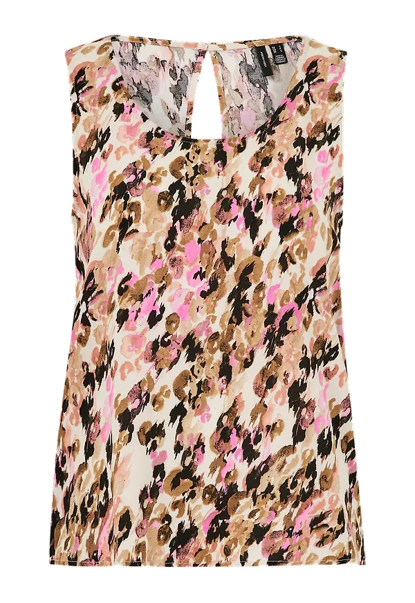 Vero Moda - Blus vmEasy SL Tank Top R1 Wvn GA - Brun - 36/38
