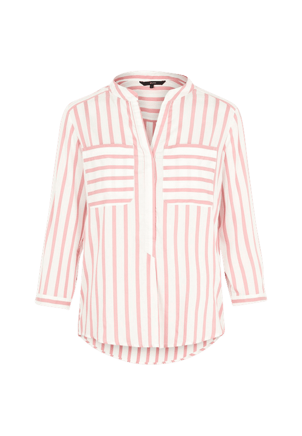 Vero Moda - Blus vmErika Stripe 3/4 Shirt Top Color - Röd