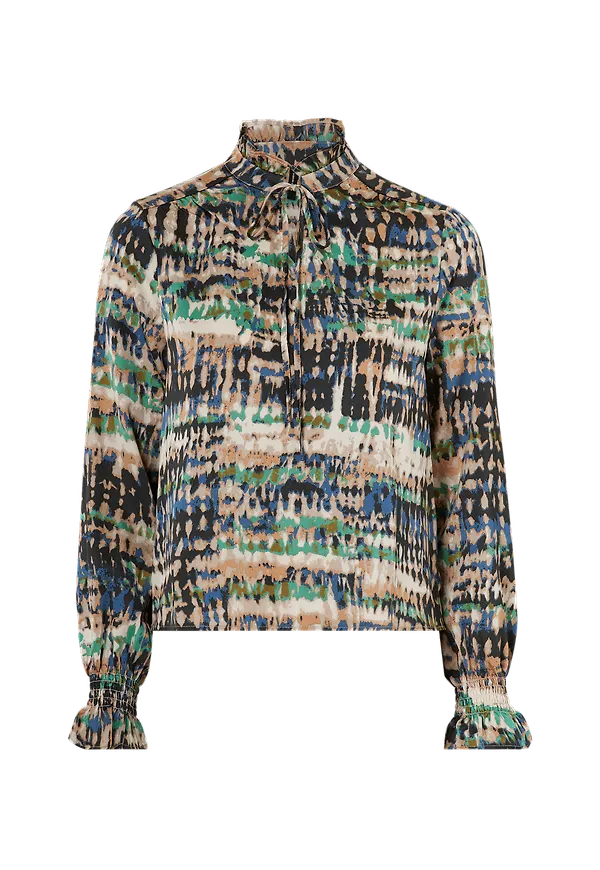 Vero Moda - Blus vmEstelle L/S V-neck Top - Natur